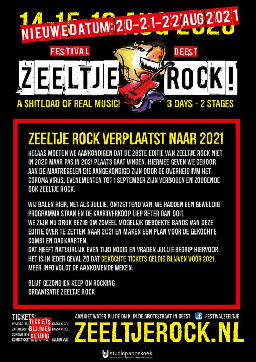 Cesar Zuiderwijk with Sloper Augustus 14 2020 planned but cancelled show at Zeeltje Rock Deest